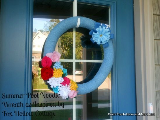 Making a Summer Styrofoam Wreath | Making Felt Flowers | Decorative ...