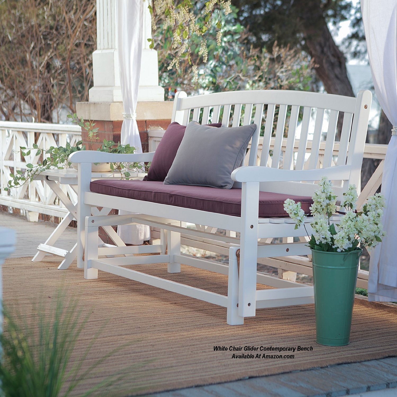 Outdoor Furniture Glider Wicker Glider Porch Gliders