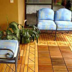 tiled decking materials on front porch