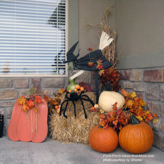 Turn Fall Decorating Ideas Into Halloween Decor on Your Front Porch