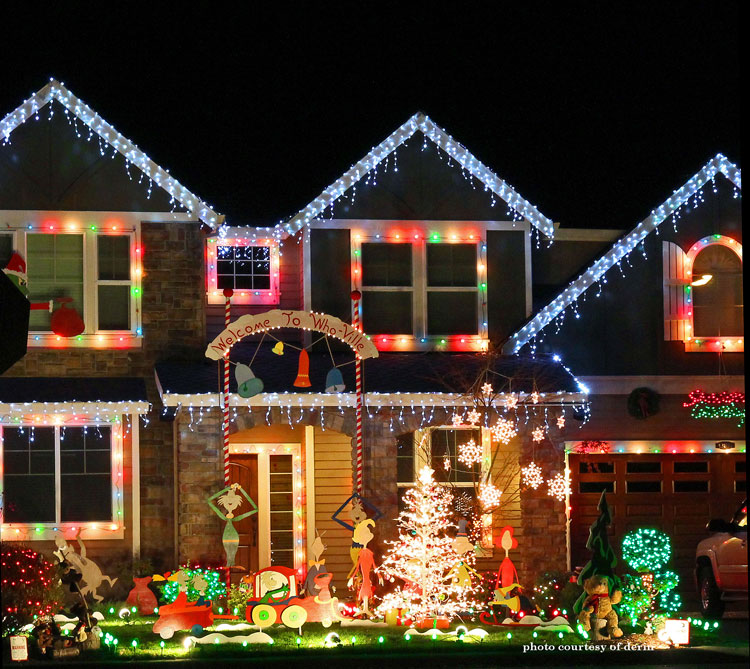 Lighted Outdoor Christmas Decorations and Ideas