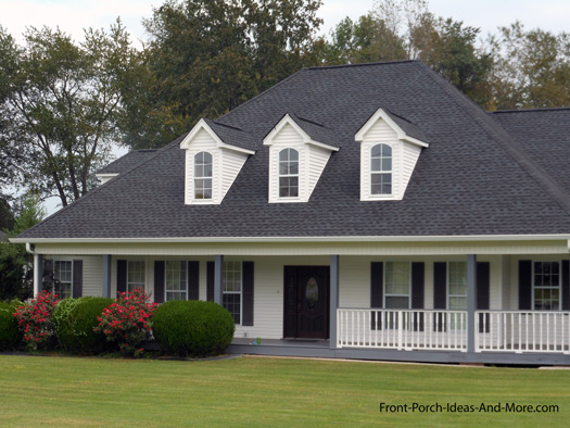 Steep Roof Houses with Extended Roof Country Home Designs Country Porch Plans Country Style 