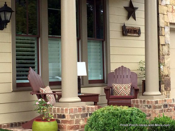 adirondack chairs on front porch