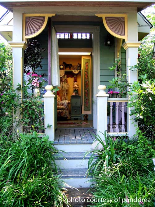 mouldings attached to porch columns