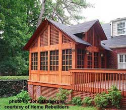 cedar screen porch design