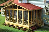 CoolHousePlan Screened Porch