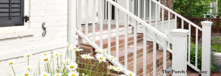 custom stair railings by The Porch Company