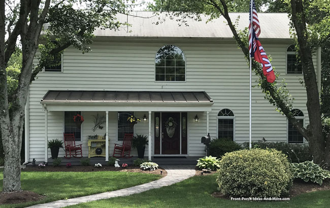 A Metal Porch Roof Adds Immediate Beauty and Value to Your Home