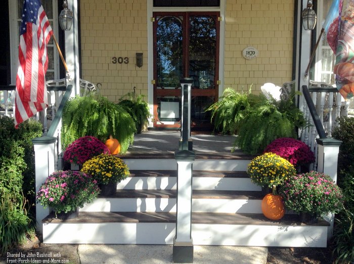 The homeowner added a middle handrail and here you see it straight on