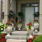 Pots on porch